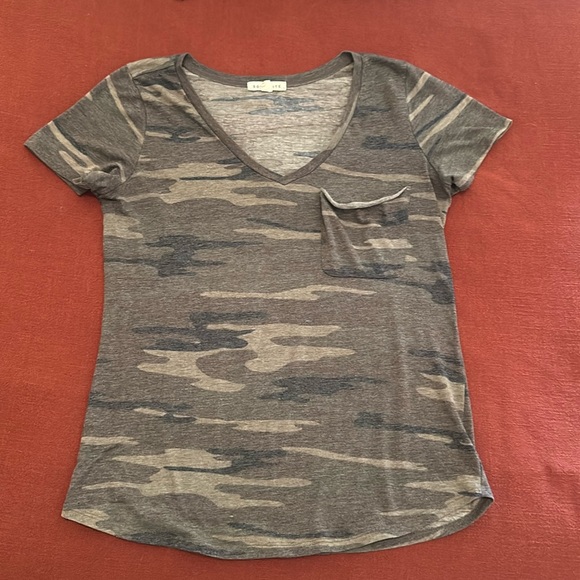 Camo V Neck Shirt - Picture 1 of 1